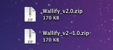 Two icons showing the malfunction in Safaris renaming algorithm