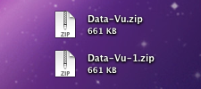 Two icons showing the intended behavior of Safaris renaming algorithm when downloading files with the same name