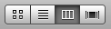 Finders toolbar buttons for the different View Modes